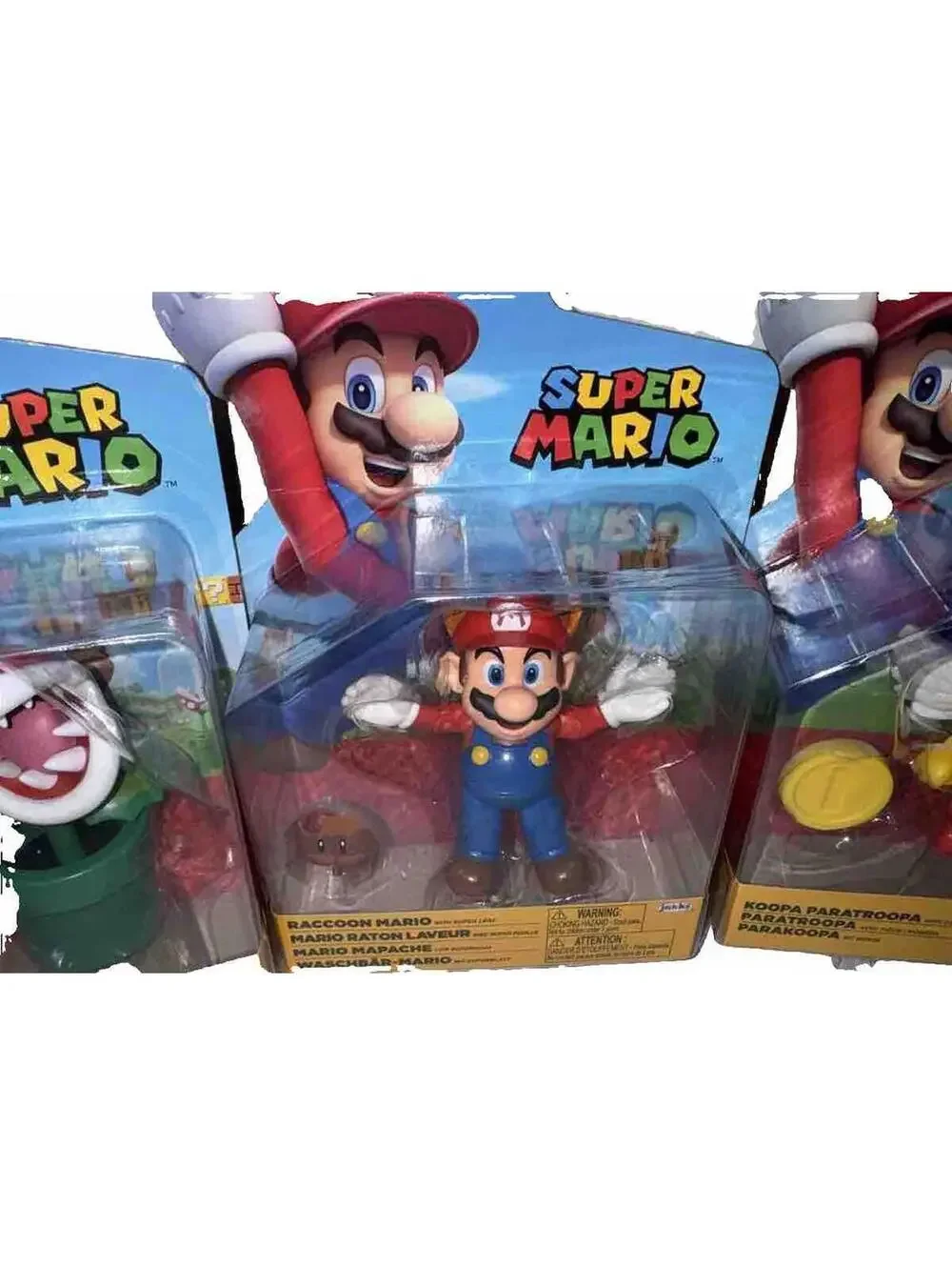 Mario Bros Magikoopa Paratroopa Mario Piranha Peach Action Figures Lot of 5 Set
